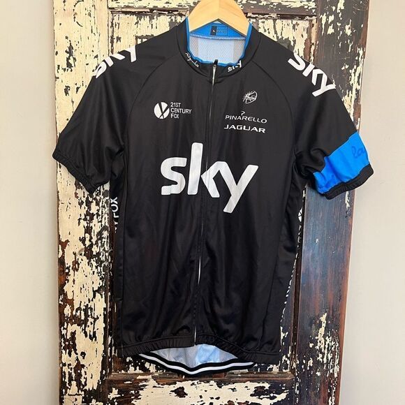 NWT Men’s Team Sky Rapha full zip cycling jersey. Size Large - Picture 1 of 8